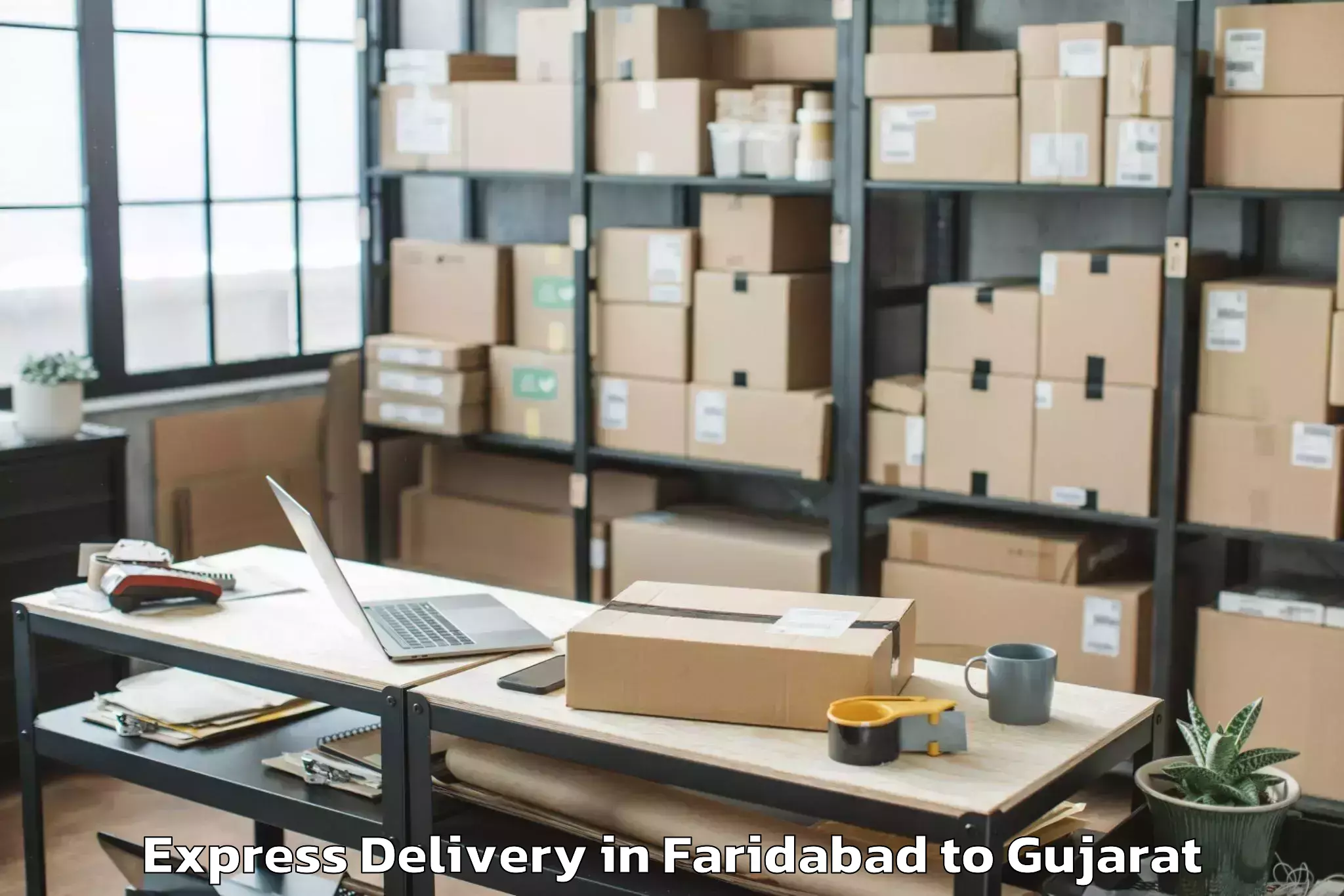 Quality Faridabad to Vijapur Express Delivery